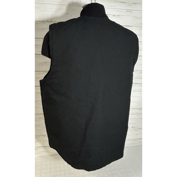 LIKE NU! CARHARTT V01 Mens XL BLACK Arctic Quilt Lined DUCK CANVAS Arctic Vest - Picture 8 of 12